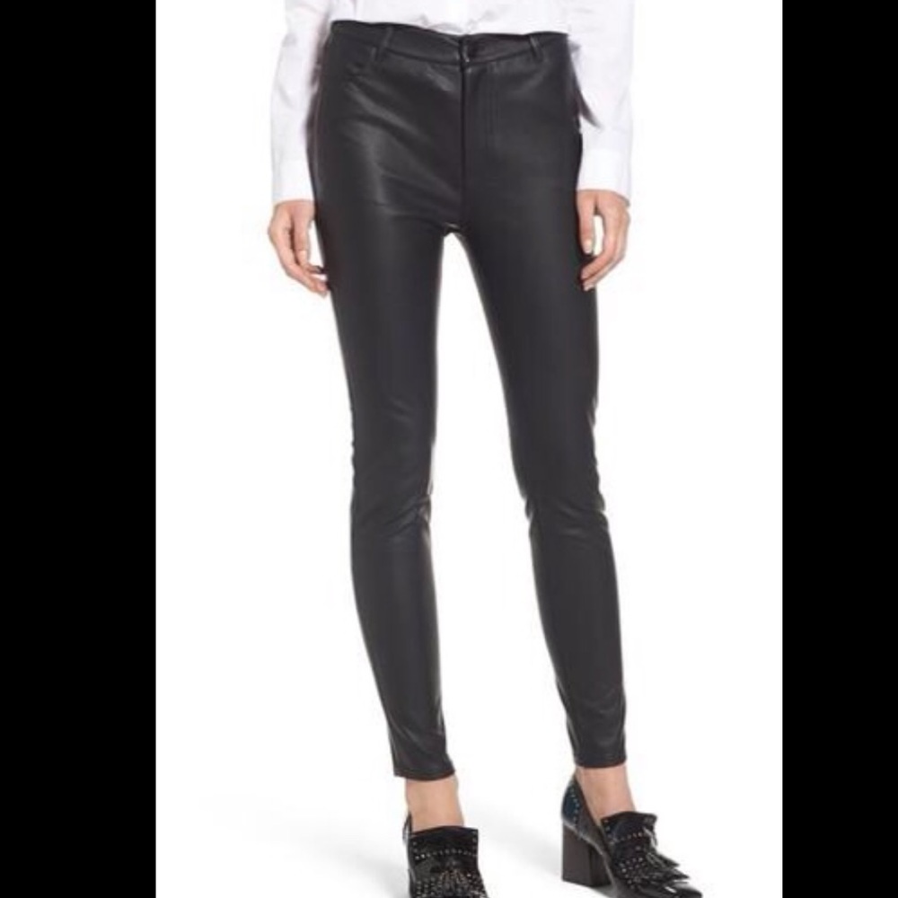 Black Pleather Pants